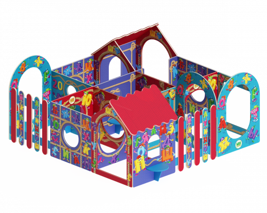 Лабиринт Кубик (100) 3575х3000х1430