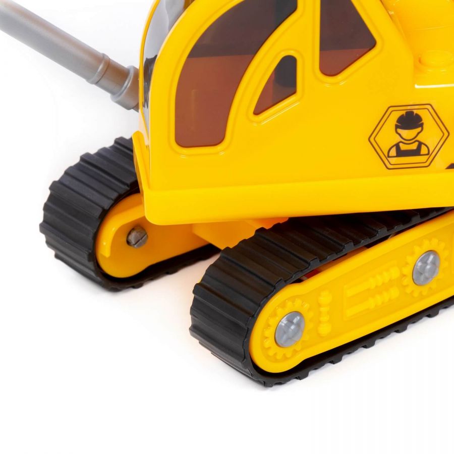 Гусеничный кран "Профи" (со светом и звуком) (в сеточке)