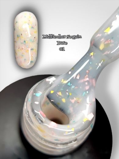 MSB01 база камуфлирующая "MULTYCOLOR SEQUIN" 