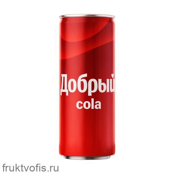 Лимонад «Добрый» Кола (ж/б) 0,33л