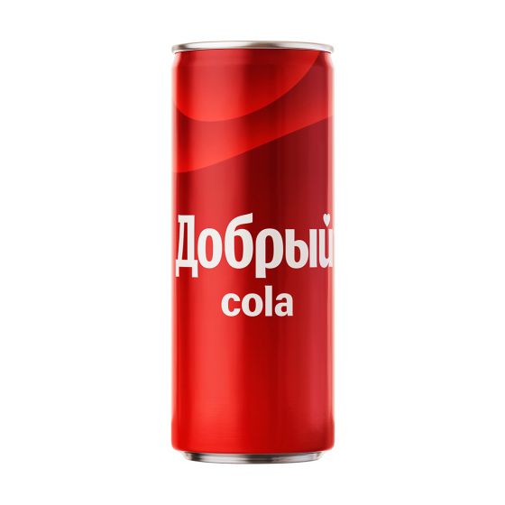 Лимонад «Добрый» Кола (ж/б) 0,33л