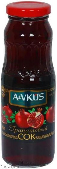 Сок Гранатовый «AzVkus» (ст/тв) 0,25л