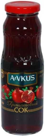 Сок Гранатовый «AzVkus» (ст/тв) 0,25л