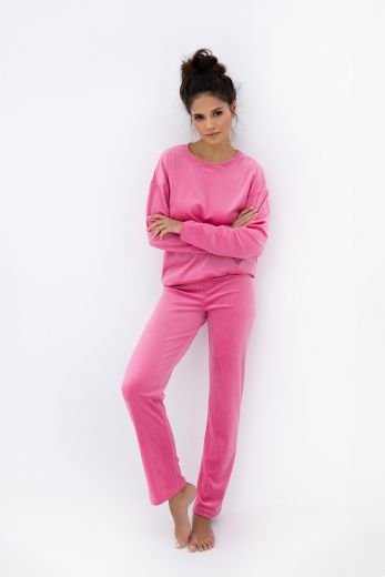 Комплект домашней одежды женский SENSIS Charlie, свитшот, брюки, фуксия