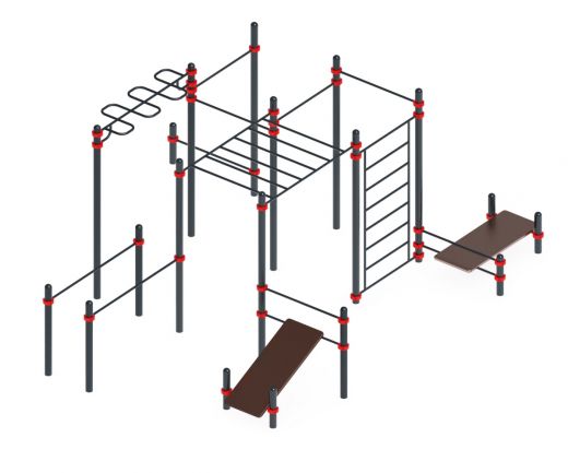 Воркаут Комплекс 15 (108) 7170х5040х2600