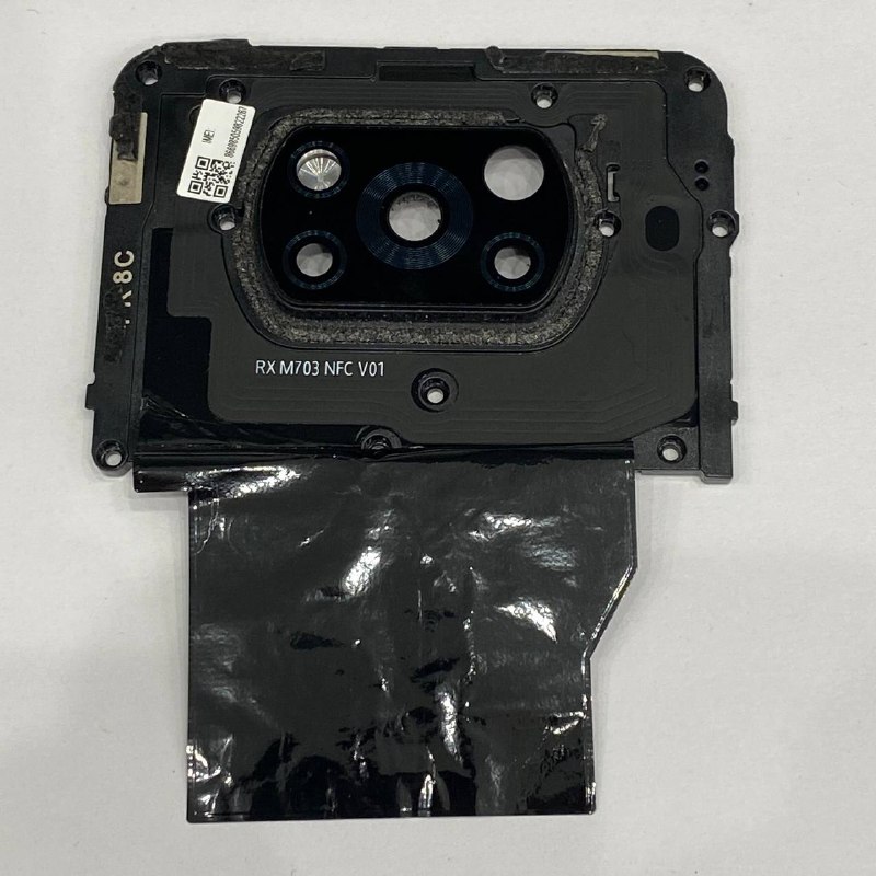 XIAOMI POCO X3 PRO прижимная пластина с стеклом камеры  оригинал с разбора