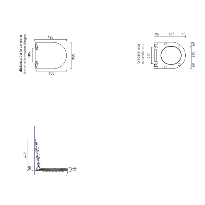 Cиденье для унитаза Catalano Zero 151200001 с микролифтом тонкое цвет белый глянцевый ФОТО