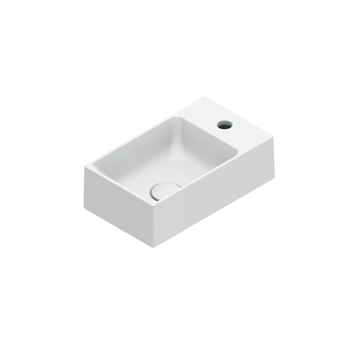 Изображение Раковина Catalano Premium 220411001 40x23 см с 1 отверстием цвет белый глянцевый