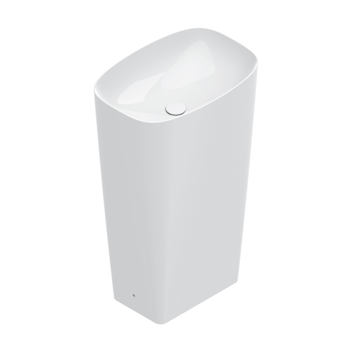 Изображение Раковина напольная Catalano GREEN 428551001 55x38х85 см слив в стену цвет белый глянцевый 428551001