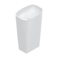 Раковина напольная Catalano GREEN 428551001 55x38х85 см слив в стену цвет белый глянцевый 428551001 схема 1