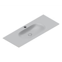 Раковина Catalano Sfera 521261023 125x50 см с 1 отверстием цвет Cemento Satinato схема 1