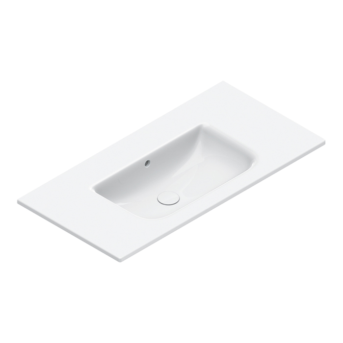 Изображение Раковина подвесная Catalano Italy 100x50 см покрытие Cataglaze+ цвет белый глянцевый