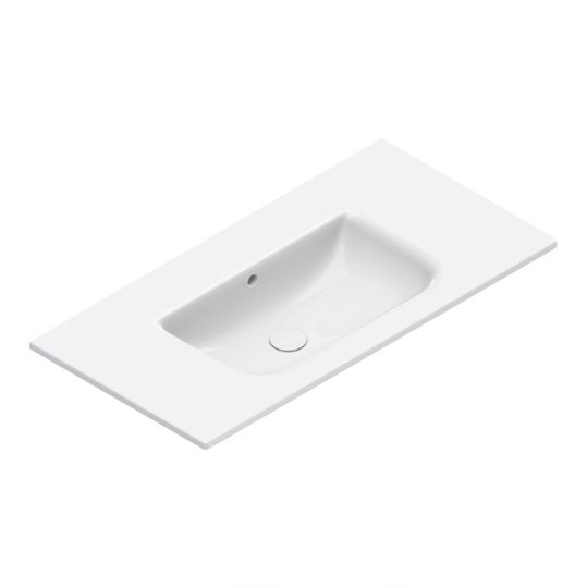 Раковина подвесная Catalano Italy 100x50 см покрытие Cataglaze+ цвет белый глянцевый схема 1