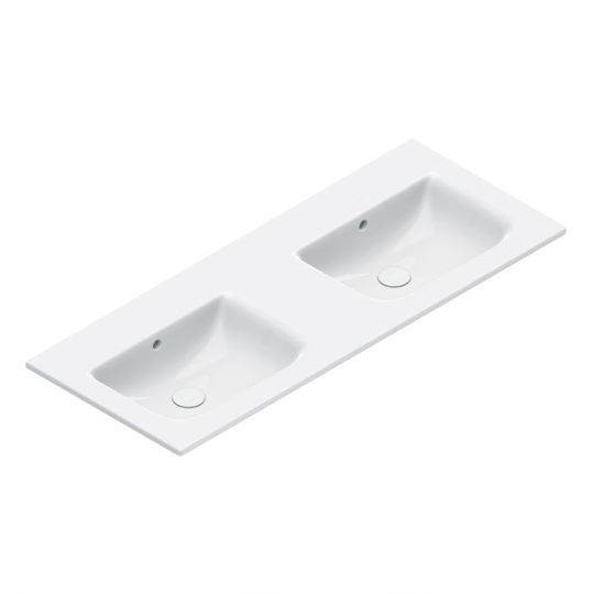 Раковина двойная Catalano Italy 721270001 125x50 см цвет белый глянцевый схема 1