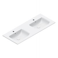 Раковина двойная Catalano Italy 721270001 125x50 см цвет белый глянцевый схема 2