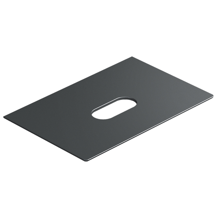 Столешница керамическая Catalano 830750022 75x50см с отверстием  цвет: черный матовый