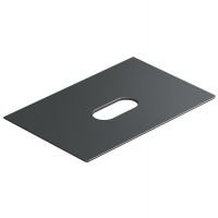 Столешница керамическая Catalano 830750022 75x50см с отверстием  цвет: черный матовый схема 1