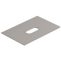 Столешница керамическая Catalano 830750032 75x50см с отверстием  цвет: Tortora Satinato схема 1