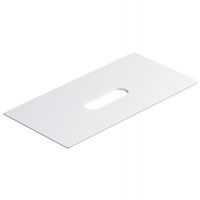 Столешница керамическая Catalano 831000021 100x50см с отверстием  цвет: белый матовый схема 1