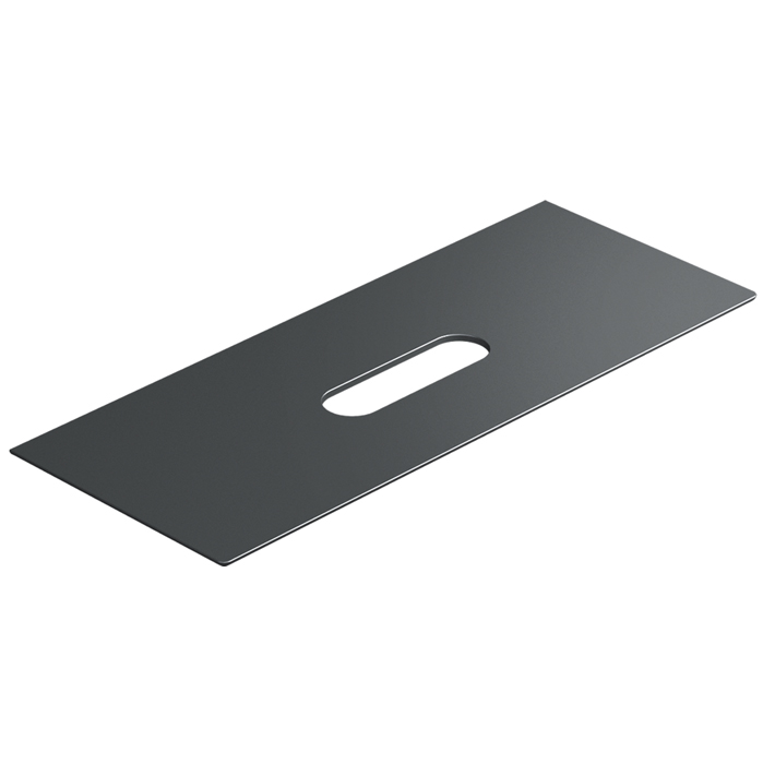 Столешница керамическая Catalano 831250022 125x50см с отверстием  цвет: черный матовый