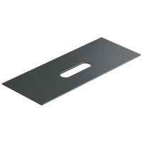 Столешница керамическая Catalano 831250022 125x50см с отверстием  цвет: черный матовый схема 1