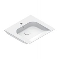 Раковина Catalano Comfort 920601001 60x55 см с 1 отверстием цвет белый глянцевый схема 1