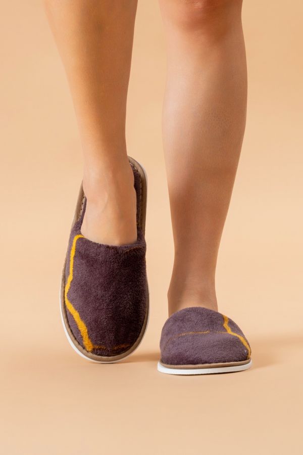 Женские тапочки ЖВТ [мрамор/фиолетовый]