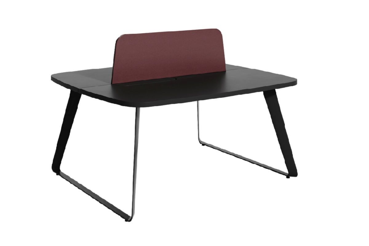 Рабочая станция на 2 места закругленная (без экранов)