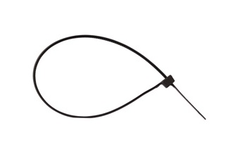 Хомут-стяжка 400х4,8 KVP, нейлоновая, черный (100шт/уп)