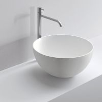 Раковина накладная VITAGE Milldue edition BOWL 40 из CERAMILUX 40х40х14 см цвет белый матовый схема 1