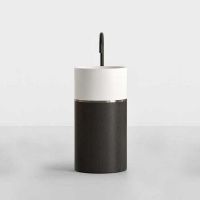 Раковина напольная NOORTH Milldue edition ROMA I 45х45x88 см слив в пол, корпус Rovere nero, вставка Platino, раковина Bianco opaco схема 1