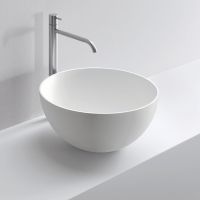 Раковина накладная NOORTH Milldue edition BOWL 45 45х45х20 см из CRISTALPLANT цвет белый матовый схема 1