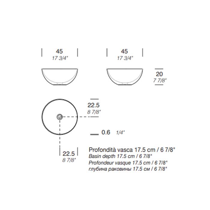 Раковина накладная NOORTH Milldue edition BOWL 45 45х45х20 см из CRISTALPLANT цвет белый матовый ФОТО