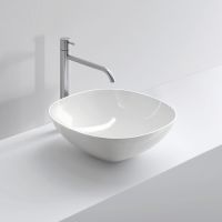 Раковина накладная NOORTH Milldue edition DEN Q42 42,5х42,5х14,5 см из керамики цвет белый глянцевый схема 1