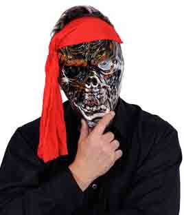 Маска Череп Пирата с банданой