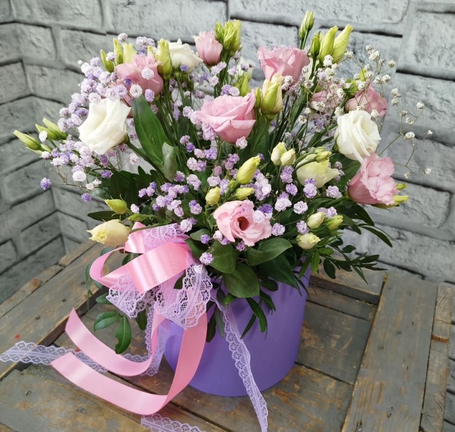 Flowersbox с эустомой