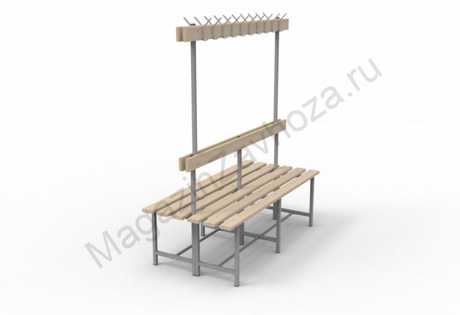 Скамья СВТ-5(2) (двойная, с крючками)
