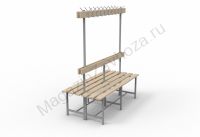 Скамья СВТ-5(2) (двойная, с крючками)