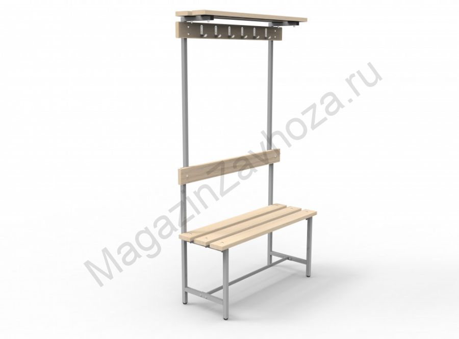 Скамья СВТ-7 (с крючками, полкой, регулируемой опорой)