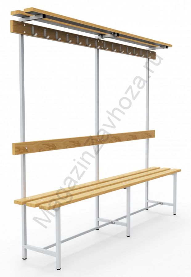 Скамья СВТ-9 (с крючками, полкой)