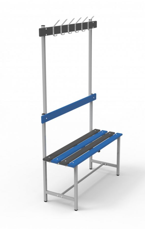 Скамья СВТ-4П (с крючками, регулируемой опорой)