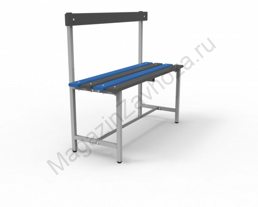 Скамья для бассейна со спинкой СТ-2П (с регулируемой опорой)