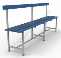 Скамья для бассейна со спинкой СТ-6П (с регулируемой опорой)