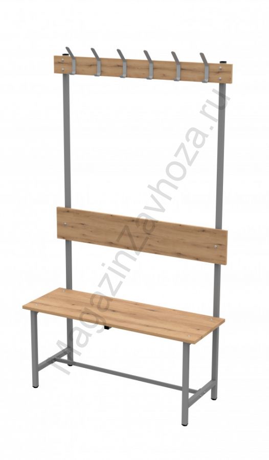 Скамья СВТ-4 ЛДСП с регулируемыми опорами( дуб вотан)