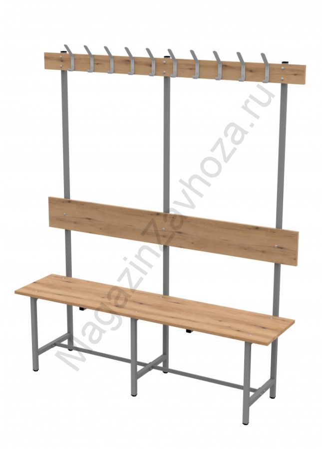 Скамья СВТ-5 ЛДСП с регулируемыми опорами(дуб вотан)