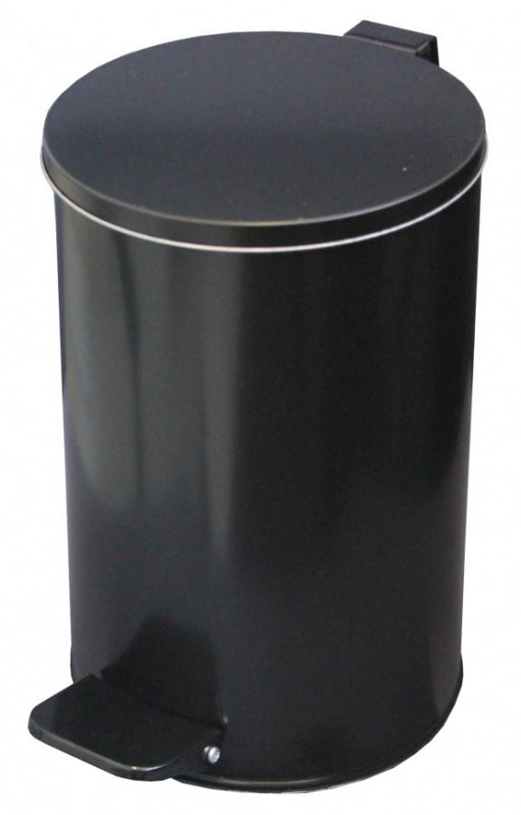 Урна с педалью 10 л черная