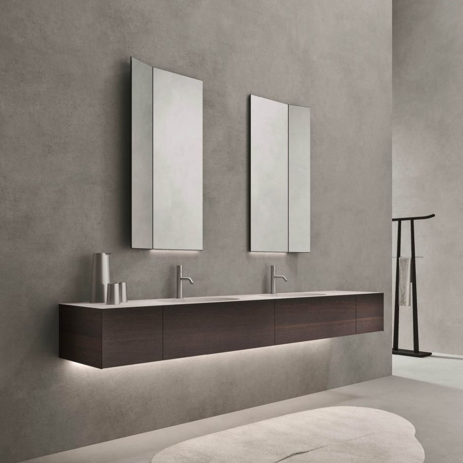 Изображение Модульный комплект Milldue Azuma 24.04, с двумя интегрированными раковинами