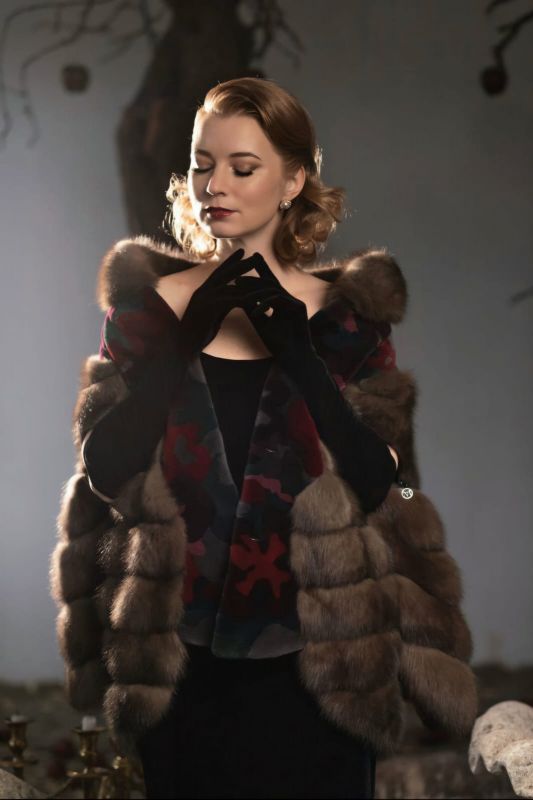 Короткая шубка - Флоренция, застывшая в соболе или wearable art