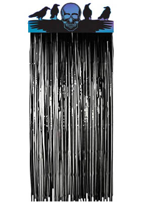 Украшение на дверь Череп и Вороны (1Х2,4м)