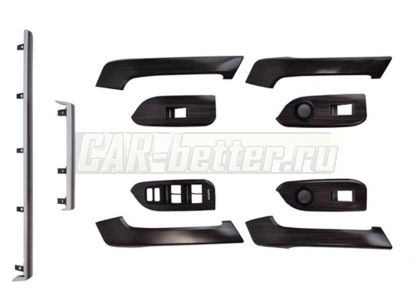 Декоративные панели для дверей Toyota Prado 150 2010-2013 (PH-TLP0808A)